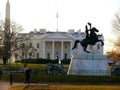 North America, USA, District of Columbia, Washington DC, Lafayette Square  and the South Lawn of the White House Royalty Free Stock Photo