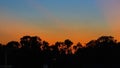 North America, USA, Florida, sunset on the Crystal River Royalty Free Stock Photo