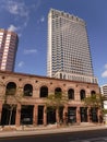 North America, USA, Florida, Hillsborough County, , Tampa, apartment building along the Hillsborough River Royalty Free Stock Photo