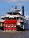 North America, USA, Louisiana, New Orleans, paddle wheel boat on the Mississippi Royalty Free Stock Photo