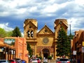 North America, USA, New Mexico, Santa Fe, Cathedral Basilica of St. Francis of Assisi Royalty Free Stock Photo