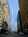 North America, USA, Illinois, Chicago, modern buildings Royalty Free Stock Photo