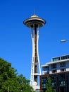 North America, USA, Washington State, City of Seattle, the Space Needle tower Royalty Free Stock Photo