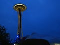 North America, USA, Washington State, City of Seattle, the Space Needle tower Royalty Free Stock Photo