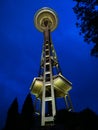 North America, USA, Washington State, City of Seattle, the Space Needle tower Royalty Free Stock Photo