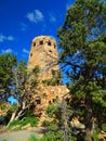 North America, USA, Arizona, Grand Canyon National Park, Desert View Watchtower Royalty Free Stock Photo