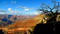 North America, USA, Arizona, sunset over Grand Canyon National Park Royalty Free Stock Photo