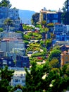 North America, USA, California, San Francisco, Lombard Street Royalty Free Stock Photo