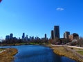 North America, USA, Illinois, Chicago, modern buildings Royalty Free Stock Photo