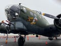 North American B-25 Mitchell jet on a runway Royalty Free Stock Photo