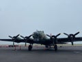 North American B-25 Mitchell jet on a runway Royalty Free Stock Photo