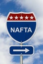 North American Free Trade Agreement sign