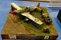 North American P51D Mustang diorama - Athens, Greece Royalty Free Stock Photo