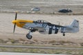 North American P-51D Mustang display in Sivrihisar SHG Airshow Royalty Free Stock Photo