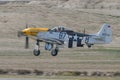 North American P-51D Mustang display in Sivrihisar SHG Airshow Royalty Free Stock Photo