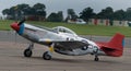 North American P51D Mustang long range world war two fighter built to a British specification.