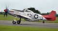 North American P51D Mustang long range world war two fighter built to a British specification.