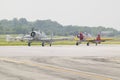 North American SNJ-4 and SNJ-6 fighter plane