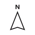 North Arrow icon vector
