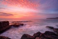 North Avoca sunrise seascape Royalty Free Stock Photo