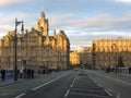 North Bridge at dusk, Edinburgh