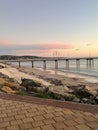 north Brighton beach in Adelaide city, Australia Royalty Free Stock Photo