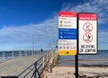 north Brighton beach in Adelaide city, Australia Royalty Free Stock Photo