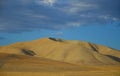 North California mountains in late summer with blue sky