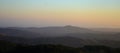 North California mountains in late summer with blue sky