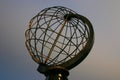 North Cape Globe at daylight Royalty Free Stock Photo