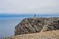 North Cape Nordkapp and Barents Sea at the north of the island of Mageroya in Finnmark, Norway Royalty Free Stock Photo