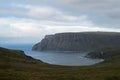 North Cape, Nordkapp, on the northern coast of the island of Mageroya in Finnmark, view from Knivskjellodden, Northern Royalty Free Stock Photo