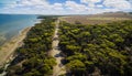 North Cape Road, Kangaroo Island, South Australia. Royalty Free Stock Photo