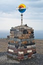 North Cape sign. Norway. Royalty Free Stock Photo