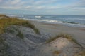 North Carolina deserted beaches from sand dunes Royalty Free Stock Photo