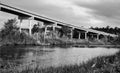 Hwy. 172 bridge leading into Camp Lejuene Royalty Free Stock Photo