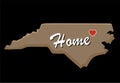 North Carolina Home with love Royalty Free Stock Photo