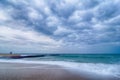 North Carolina OBX Retired Coastal Groyne Buxton Jetties on Old Royalty Free Stock Photo