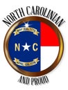 North Carolina Proud Flag Button