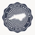North Carolina stamp. Royalty Free Stock Photo