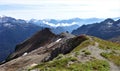 North Cascade mountains view from Ptarmigan Ridge Royalty Free Stock Photo