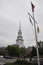 Portsmouth, 30th June: North Church from Downtown of Portsmouth in New Hampshire of USA Royalty Free Stock Photo