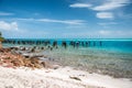 North Coaling Dock Ruins on Dry Tortuga Island, Florida Royalty Free Stock Photo