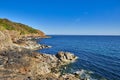 North Coast Cliffs and sea, Jersey CI Royalty Free Stock Photo