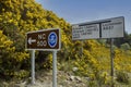 North Coast 500 NC500 road signs in the Scottish Highlands