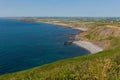 North Cornwall coast and beach view Royalty Free Stock Photo