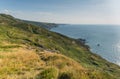 North Cornwall coast at Strangles near Crackington Haven Royalty Free Stock Photo