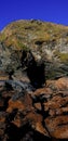 North Cornwall Smugglers cave , Watergate Bay Uk Royalty Free Stock Photo