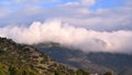 Clouds rolling over hills in the Nebbiu, north of Corsica time-lapse