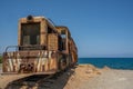 North Cyprus - Lefke - Karavostasi Shipwreck is an amazing abandoned place Royalty Free Stock Photo